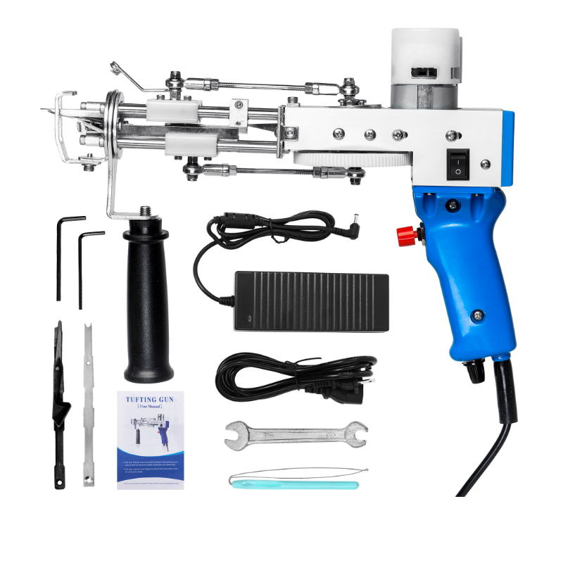  Tufting Gun          Cut Pile and Loop Pile 2 in 1 Electric Rug Gun Machine，Carpet electro-acupuncture ，Tufting gun carpet gun